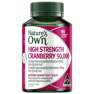 (PRE ORDER) Nature's Own High Strength Cranberry 50,000mg 90 Capsules shelf life 2yrs